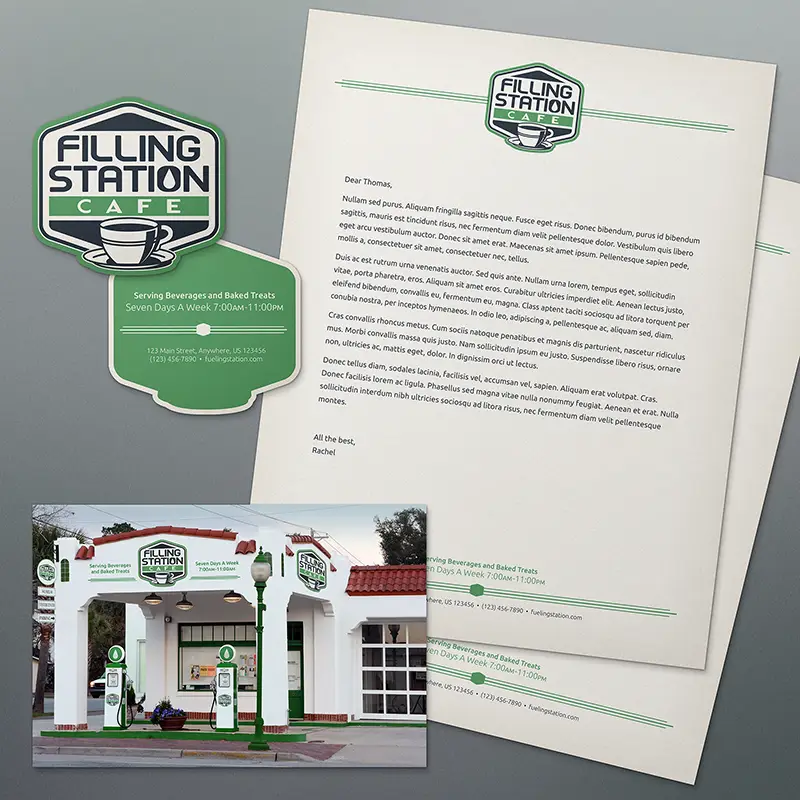 Filling Station Cafe Identity