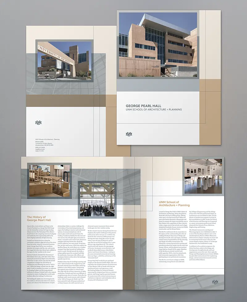 UNM George Pearl Hall Brochure